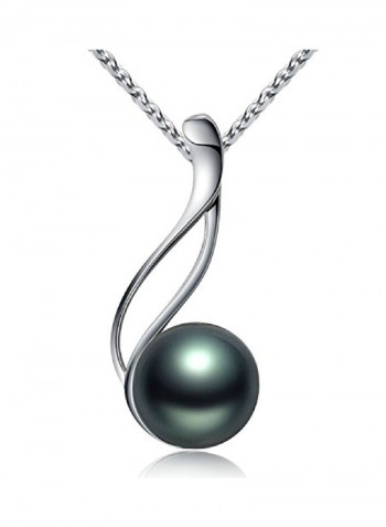 925 Sterling Silver Tahitian Pearl Pendant Necklace