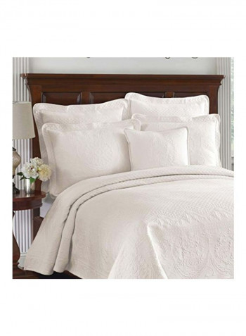 Charles Matelasse Coverlet Ivory King