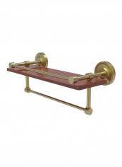 Prestige Regal Collection Towel Bar With Shelf Gold/Brown 16inch