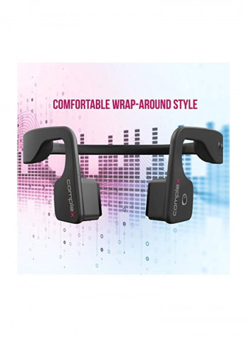 Bluetooth Bone Conduction Sport Open-Ear Headphones With Mic Black