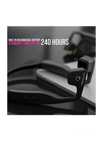 Bluetooth Bone Conduction Sport Open-Ear Headphones With Mic Black
