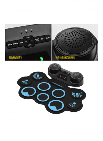 Portable Electronic Hand Roll Drum Pad