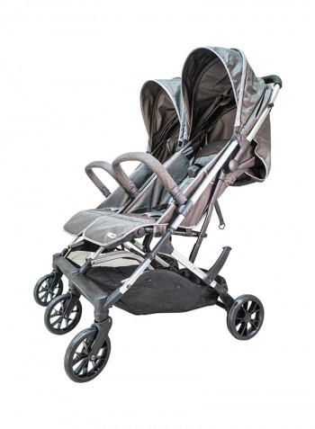 Zealea Twin Stroller Newborn 0-36M, Ebony