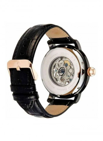 Men's Leather Analog Watch LA1431BRBB
