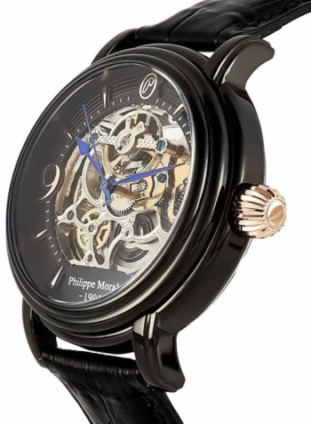 Men's Leather Analog Watch LA1431BRBB