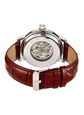 Men's Leather Analog Watch LA1431WWO