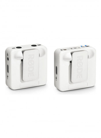 2-Piece Set Wigo Microphone Transmitter And Receiver WIGOW White