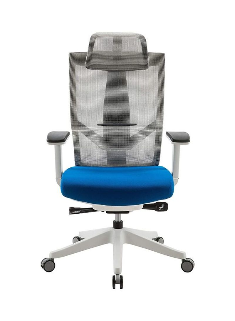 Adjustable Office Chair Blue/Grey 64x75x39cm