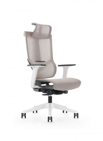 AERO Ergonomic Design Office Chair Beige/Grey 51cm