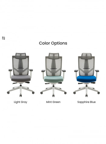 AERO Ergonomic Design Office Chair Light Grey 51cm