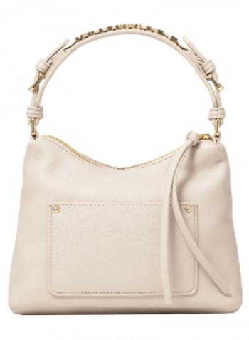 Ginger Logo Detail Shoulder Bag Beige