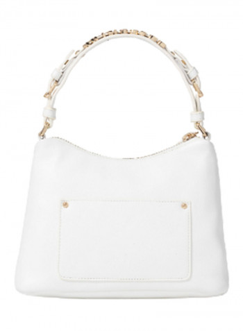 Ginger Logo Detail Shoulder Bag White