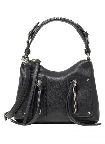 Ginger Logo Detail Shoulder Bag Black