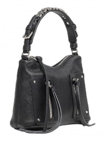 Ginger Logo Detail Shoulder Bag Black