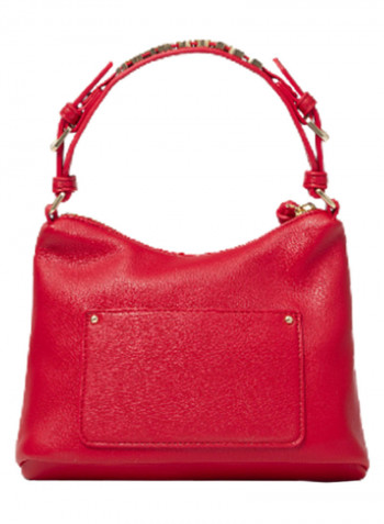 Ginger Logo Detail Shoulder Bag Red