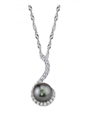 925 Sterling Silver Pendant Necklace With Pearl
