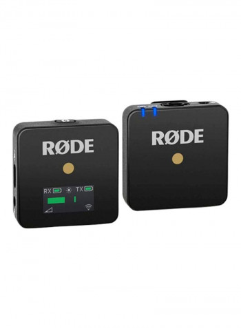 Compact Wireless Microphone System Transmitter And Receiver WIGO Black