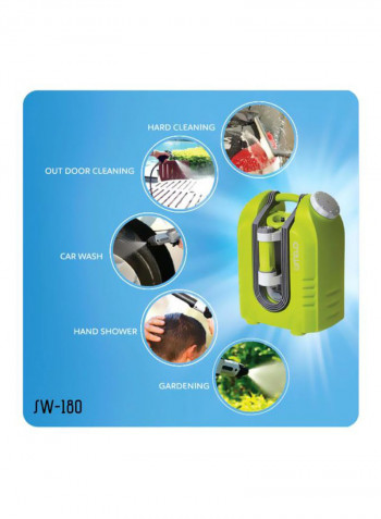 Rechargeable Smart Washer With Mini Jump Starter SW-180 + MJS-181 Multicolour