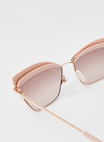 Women's Full Rim Acetate Cat Eye Sunglasses - Lens Size: 59 mm