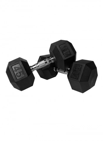 Rubber Hex Dumbbell 45pound