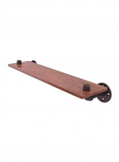 Wall Mounted Wood Shelf Brown 22inch