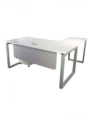 Modern Workstation White 76x76x141cm