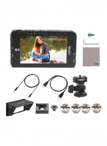 FHD Video On-Camera Field Monitor Black