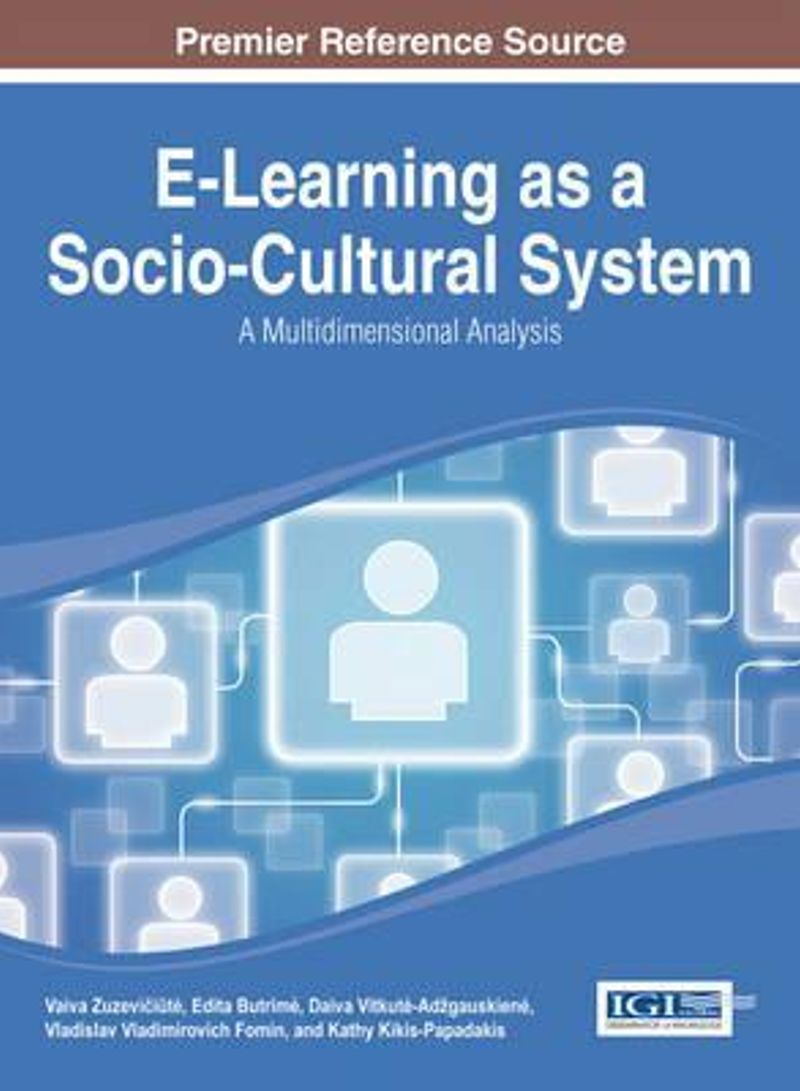 E-Learning As A Socio-Cultural System Hardcover English by Vaiva Zuzeviciute