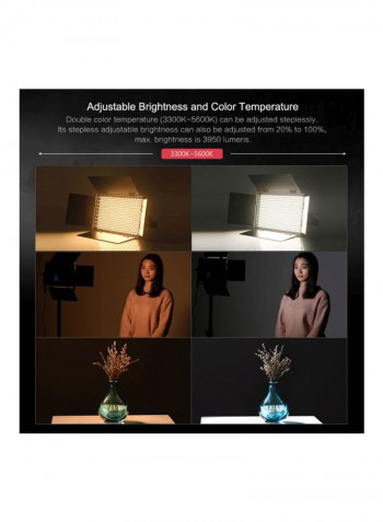 LED Photography Light 31.7x24.9x4.8centimeter Black