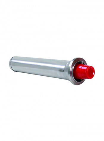 Counter Cup Dispenser Silver/Red 22inch