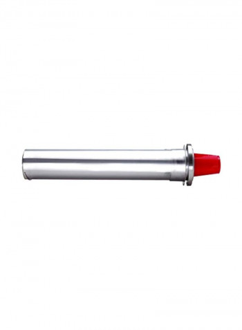 Counter Cup Dispenser Silver/Red 22inch