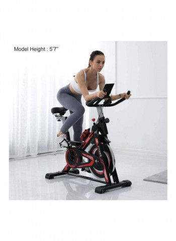 Stationary Exercise Bike Indoor Cycling Bike Cardio Training Cycle With LCD Monitor 106*21*79cm