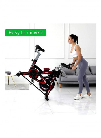 Stationary Exercise Bike Indoor Cycling Bike Cardio Training Cycle With LCD Monitor 106*21*79cm