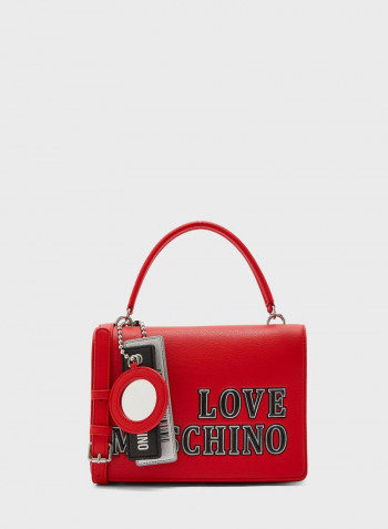 Flap Over Crossbody Bag Red