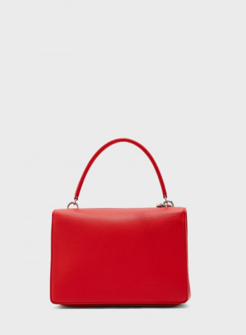 Flap Over Crossbody Bag Red