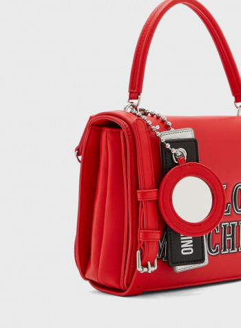 Flap Over Crossbody Bag Red
