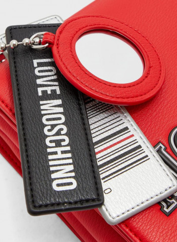 Flap Over Crossbody Bag Red