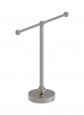 Vanity Top Dual Arm Guest Towel Holder Satin Nickel 12x12x12inch