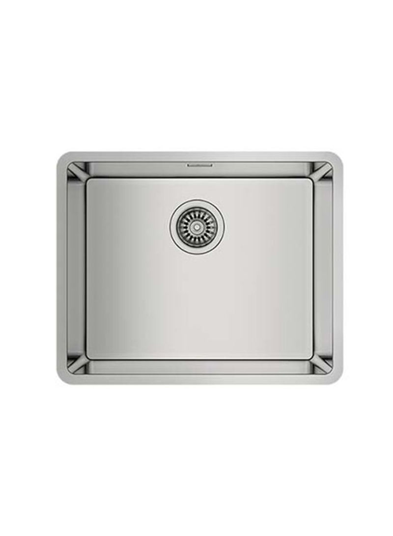 Be Linea Rs15 50.40 Undermount Stainless Steel Sink With One Bowl Silver 440x440x200mmmm