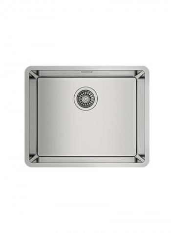 Be Linea Rs15 50.40 Undermount Stainless Steel Sink With One Bowl Silver 440x440x200mmmm