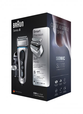 Series 8 Smart Sonic Technology Shaver Set Silver/Black