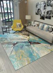 Abstract Design Durable Carpet Multicolour 140x200centimeter