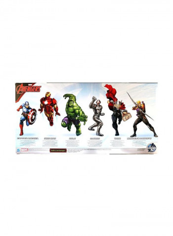 Set Of 6 Avengers Titan Hero Action Vinyl Figure