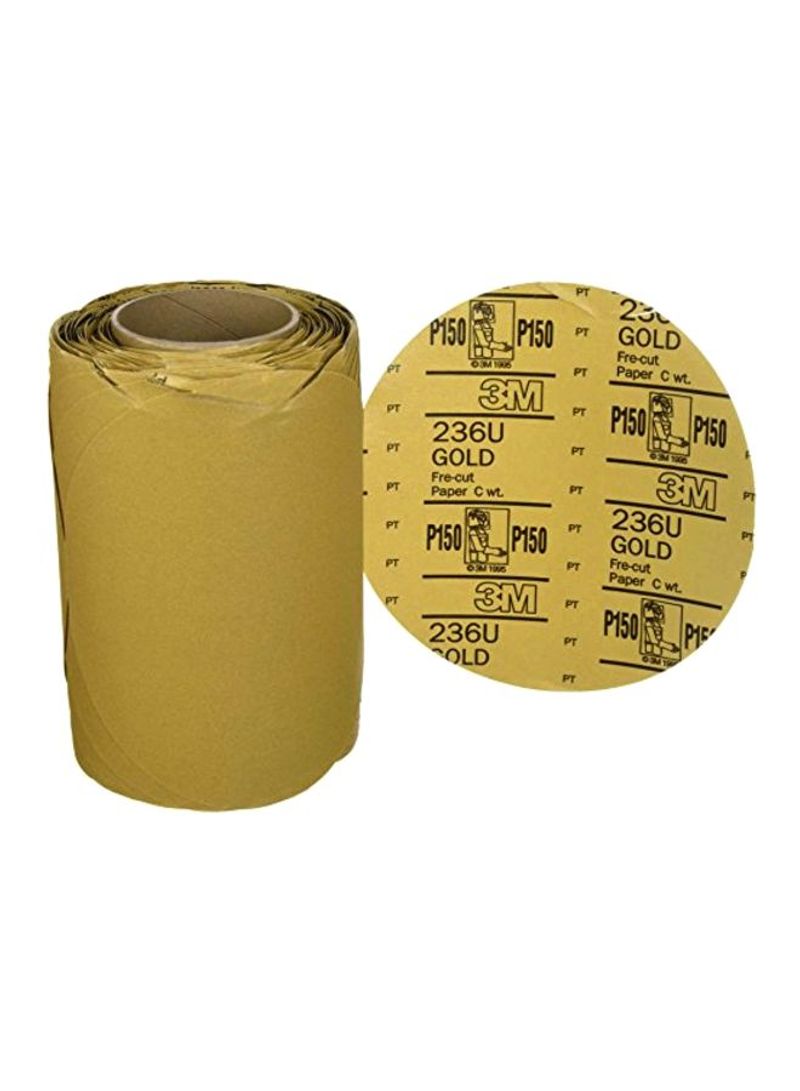 Disc Shaped Sand Paper Yellow/Black 8inch
