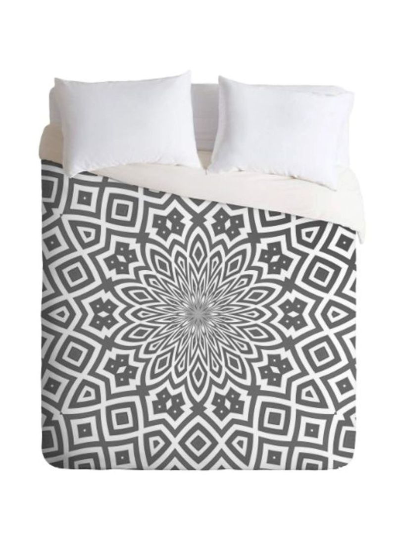 Lisa Argyropoulos Helena Duvet Cover Polyester Grey/White Queen
