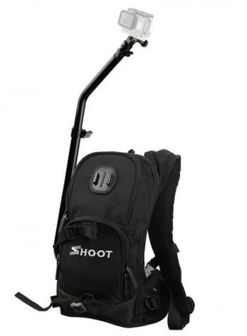 Photography Backpack Bag with Mounting Bracket Adapter For GoPro Black