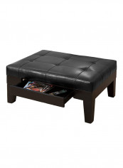 Tucson Storage Coffee Table Ottoman Brown 50x100x60centimeter