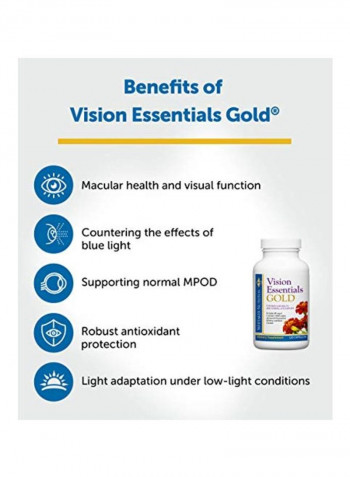 Vision Essentials Gold Dietary Supplement - 360 Capsules