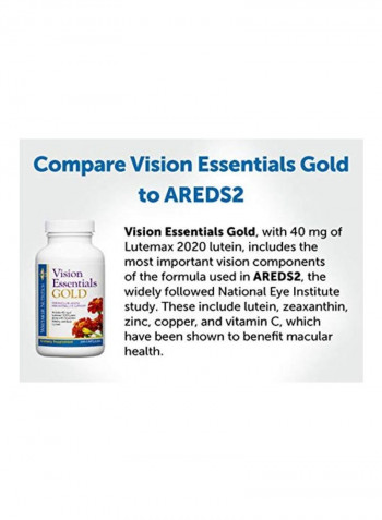 Vision Essentials Gold Dietary Supplement - 360 Capsules