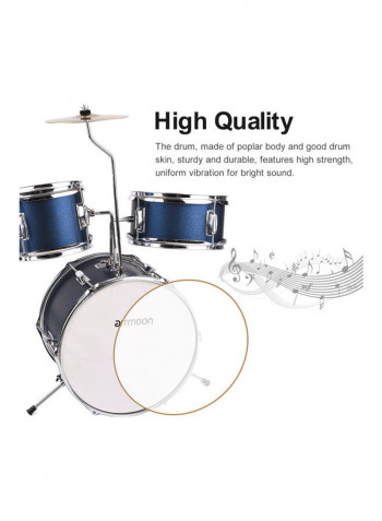 3-Piece Drum Set With Accessories